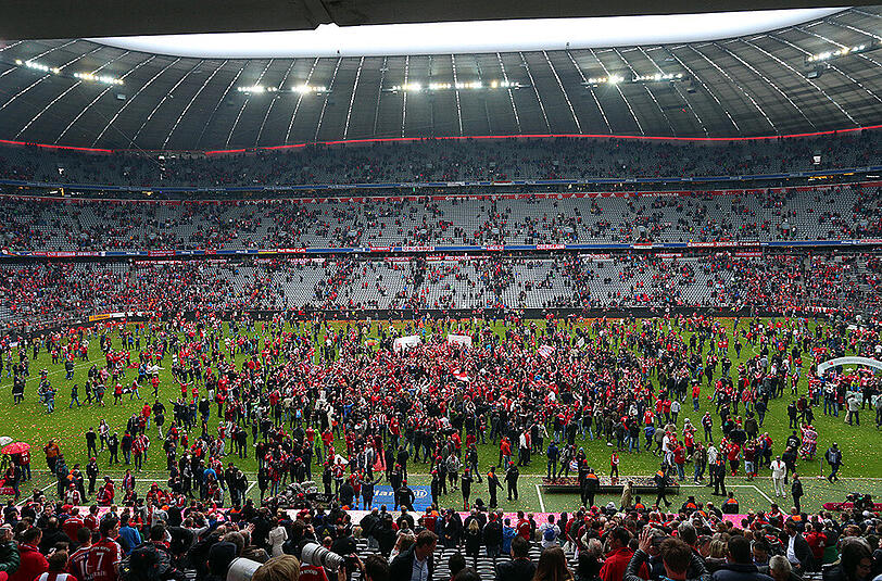 Die Allianz Arena ist im ersten Halbjahr 2016 das meistbesuchte Stadion in Deutschland.