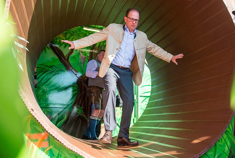 Zwei Tage vor dem Wiesn-Start ging's gab es die Neuheiten auf dem Oktoberfest beim Presserundgang zu sehen und zu testen.