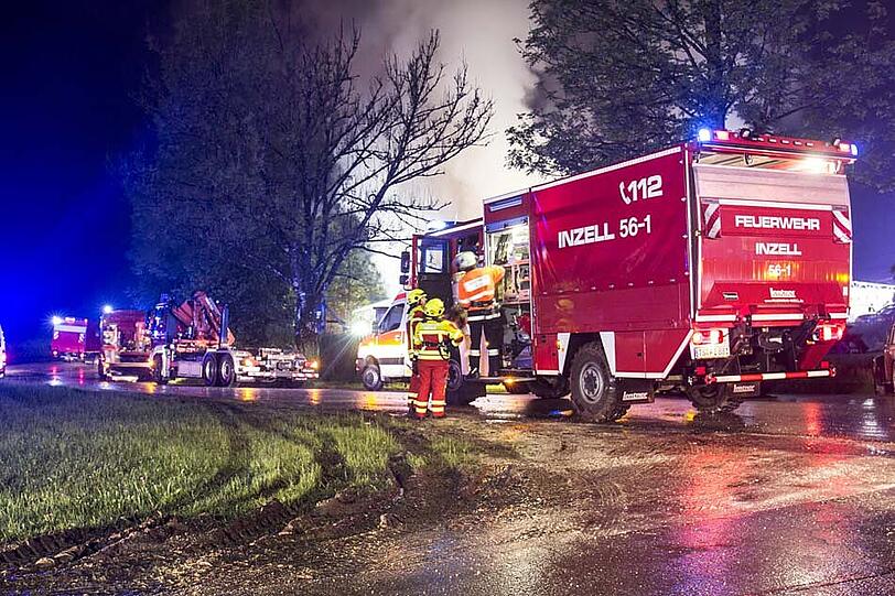 Die Bilder vom Großbrand des Gästehauses im Landkreis Berchtesgadener Land.