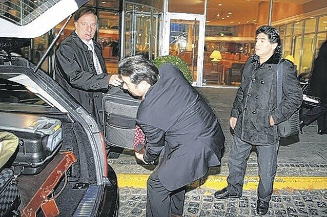 Bemerkenswertes Gespann: Argentiniens Sportchef Carlos Bilardo (links) und Trainer Diego Maradona.