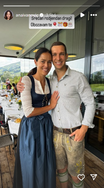 In Tracht: Ana Ivanović zeigt ihren Bruder auf Instagram. In Tracht: Ana Ivanović zeigt ihren Bruder auf Instagram.