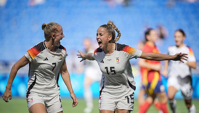 Wollen auch bei der EM jubeln: Lea Schüller und Giulia Gwinn