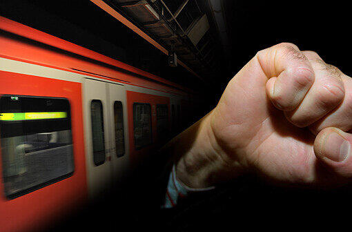 Gewalt in der S-Bahn (Symbolbild)