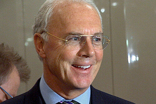 Der schnelle Kaiser: Franz Beckenbauer.