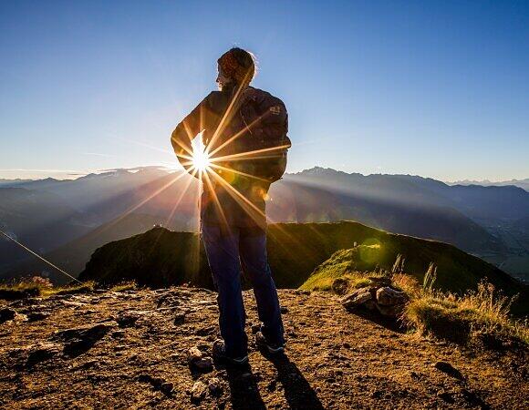 Sonnenaufgangswanderungen im Eisacktal.