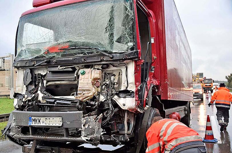 Dieser Lkw-Unfall sorgte am Dienstagmorgen für verstopfte Straßen in und um München.
