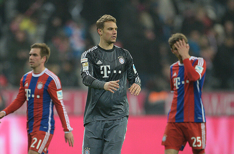 Nach dem Patzer von Manuel Neuer fiel den Bayern nicht mehr viel ein.