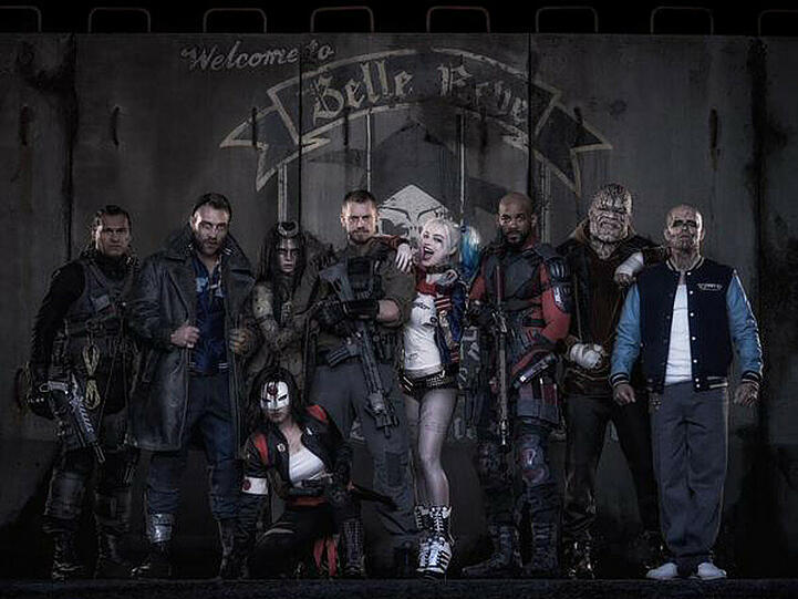 Will Smith (3. von rechts) als Deadshot zusammen mit der restlichen "Suicide Squad"
