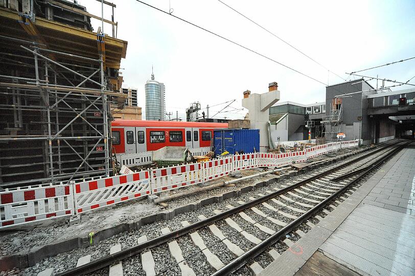 Der Ausbau der S-Bahn-Station Donnersberger Brücke geht voran.