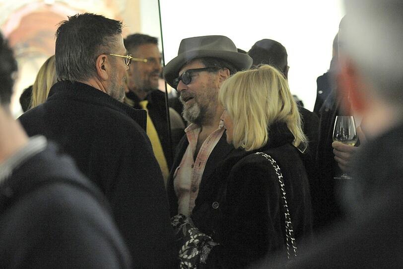Günther Klum, Erna Klum und Julian Schnabel.
