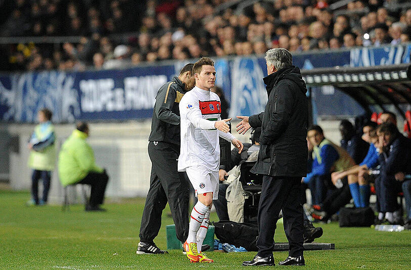 Kevin Gameiro trainerte von 2011 bis 2013 unter Carlo Ancelotti.