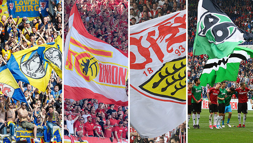 Braunschweig,Union Berlin, VFB Stuttgart und Hannover 96 kämpfen um den Aufstieg. Braunschweig,Union Berlin, VFB Stuttgart und Hannover 96 kämpfen um den Aufstieg.