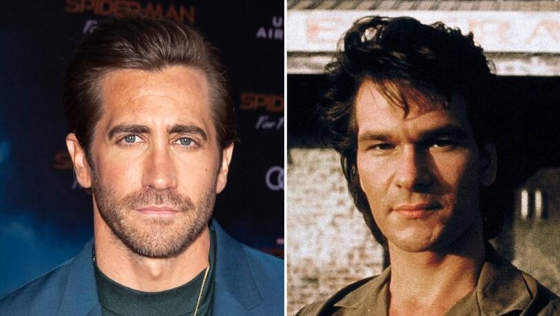 Jake Gyllenhaal (l.) tritt im "Road House"-Remake in die Fußstapfen von Patrick Swayze.