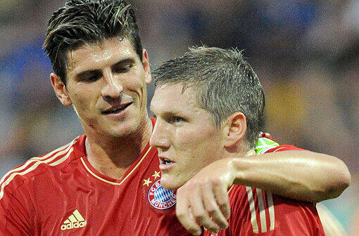 Bayerns Traumpaar der Gegenwart: Mario Gomez (l.) und Bastian Schweinsteiger.