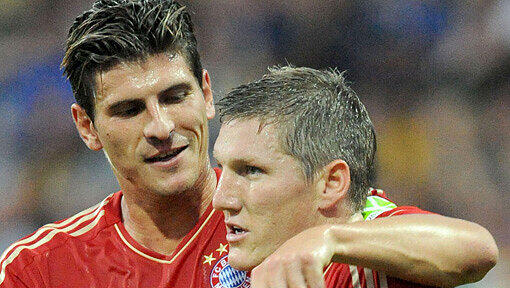 Bayerns Traumpaar der Gegenwart: Mario Gomez (l.) und Bastian Schweinsteiger.