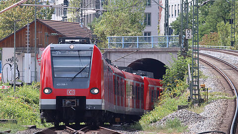 Die S-Bahn in München.