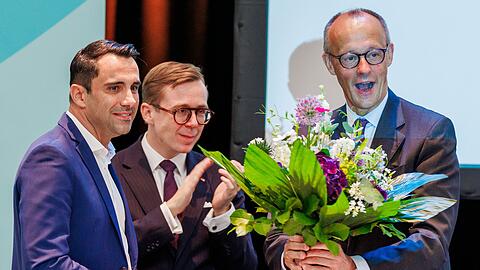 Merz besuchte den Landesparteitag in Mecklenburg-Vorpommern.