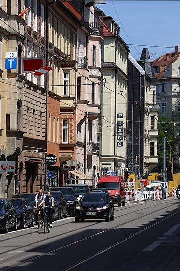 Blick in die Thierschstraße.