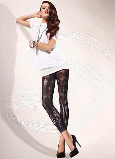 Wild gemustert: Ein Hingucker sind solche Leggins in diesem Winter - hier ein Modell von Gatta (ca. 15 Euro).