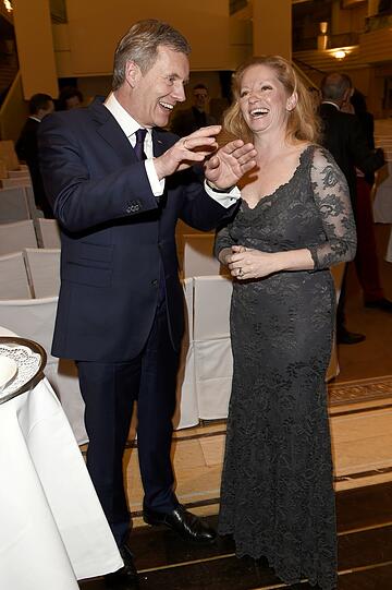 Christian Wulff und Christina Martin.