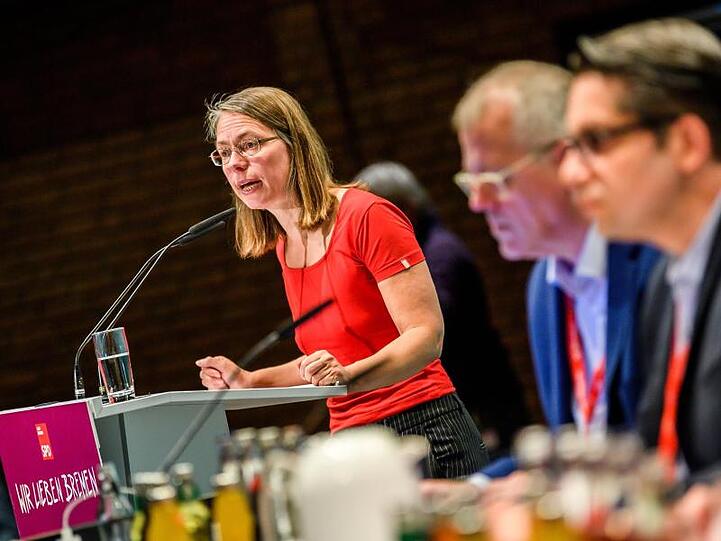 Die Bremer SPD-Landesvorsitzende Sascha Karolin Aulepp.