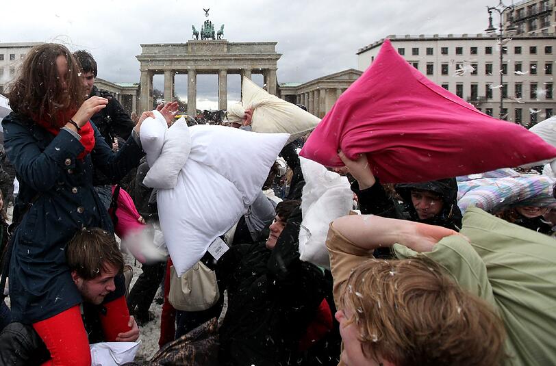 Flashmobs lassen sich leicht über das Internet organisieren.