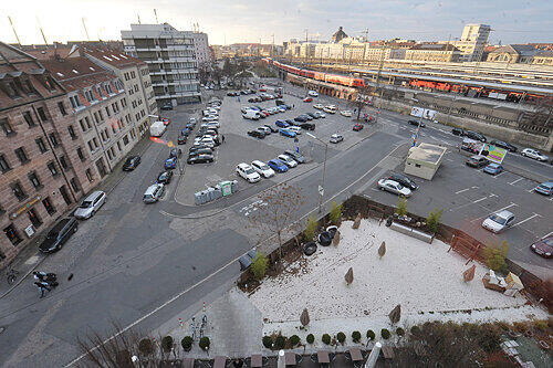Noch besticht der zentrale Platz hinterm Hauptbahnhof durch städtebauliche Tristesse.