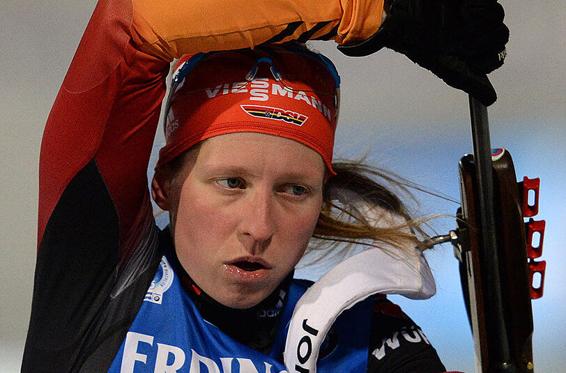 Franziska Hildebrand traf in Östersund alle 20 Schuss.