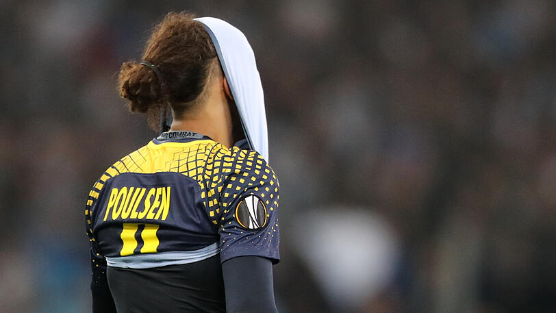 Frust nach dem Aus in Marseille: Leipzig-Stürmer Yussuf Poulsen.
