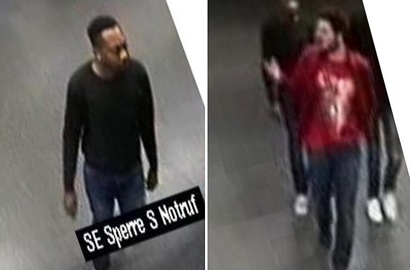 Mit diesen Überwachungsaufnahmen fahndet die Polizei nach dem Räuber-Trio.