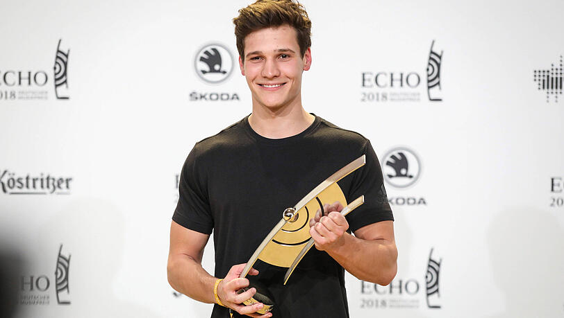 Wincent Weiss bei der Echo-Verleihung 2018: An diesem Abend wurde er als "Newcomer national" ausgezeichnet. Wincent Weiss bei der Echo-Verleihung 2018: An diesem Abend wurde er als "Newcomer national" ausgezeichnet.