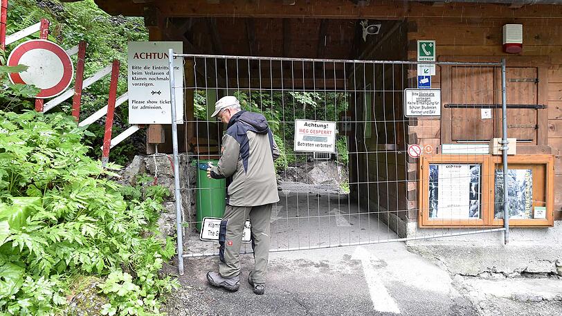 Die Klamm bleibt deswegen vorerst geschlossen.