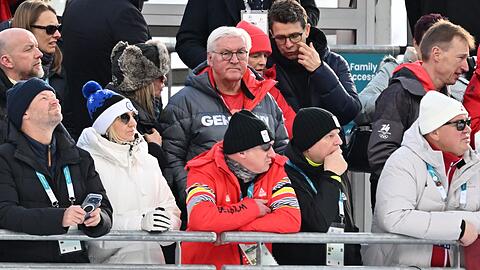 Bundespr&auml;sident Frank-Walter Steinmeier verfolgte das Rennen als Zuschauer.