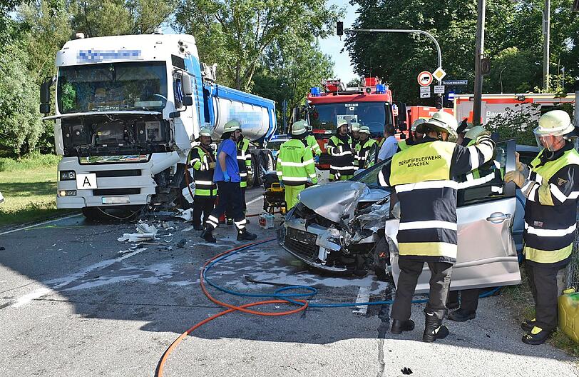 Schwerer Verkehrsunfall in Pasing