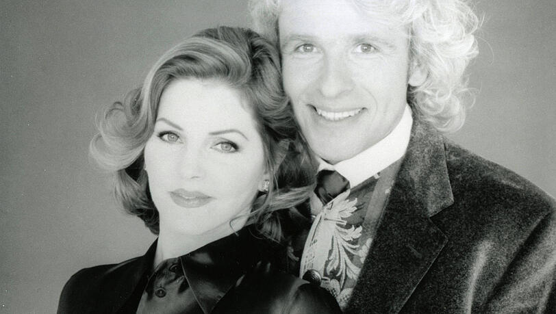 Thomas Gottschalk mit Priscilla Presley. Thomas Gottschalk mit Priscilla Presley.