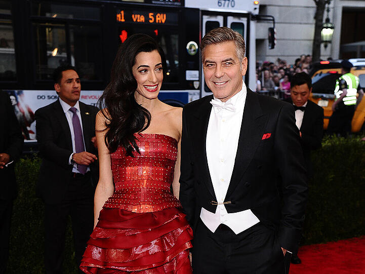 Glückliches Paar: Amal und George Clooney bei der MET Gala in New York
