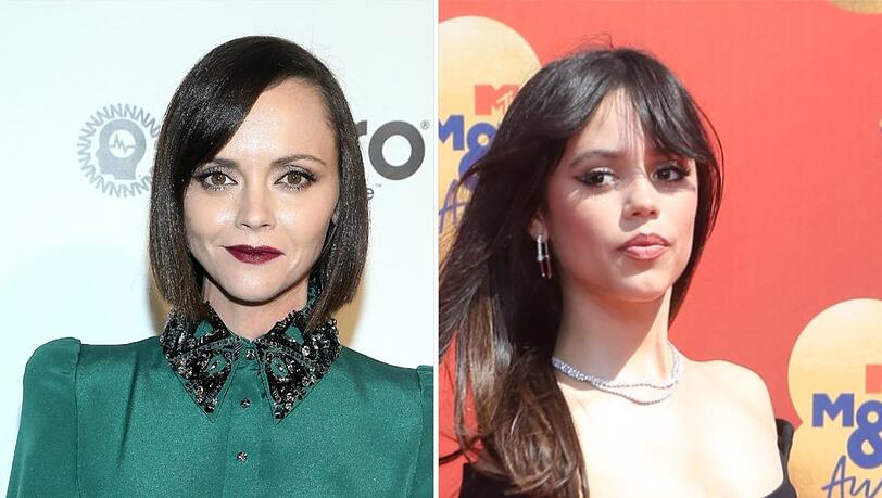 Die alte und die neue Wednesday Addams: Christina Ricci (li.) und Jenna Ortega.