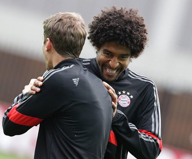 Bilder: Der FC Bayern beim Abschlusstraining in Moskau.