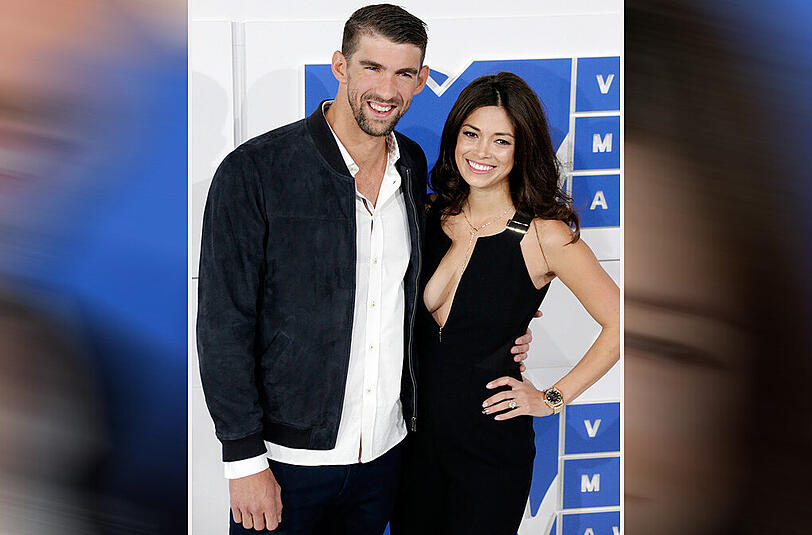 Hübsches Paar: Michael Phelps und Nicole Johnson.