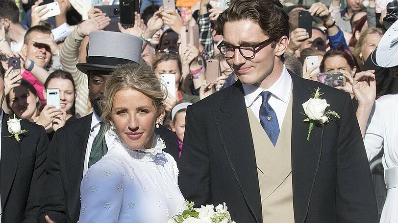 Ellie Goulding und Caspar Jopling bei ihrer Hochzeit in York Minster
