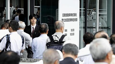 Aktionärsversammlung der Nissan Motor Co.: Der japanische Renault-Partner will die Konzernführung reformieren.