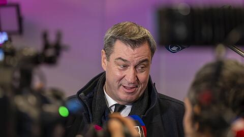 Markus Söder bei einem Besuch in der Allianz Arena.