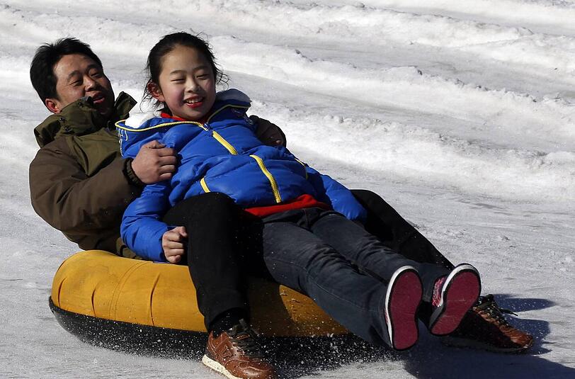 Schnee in China.