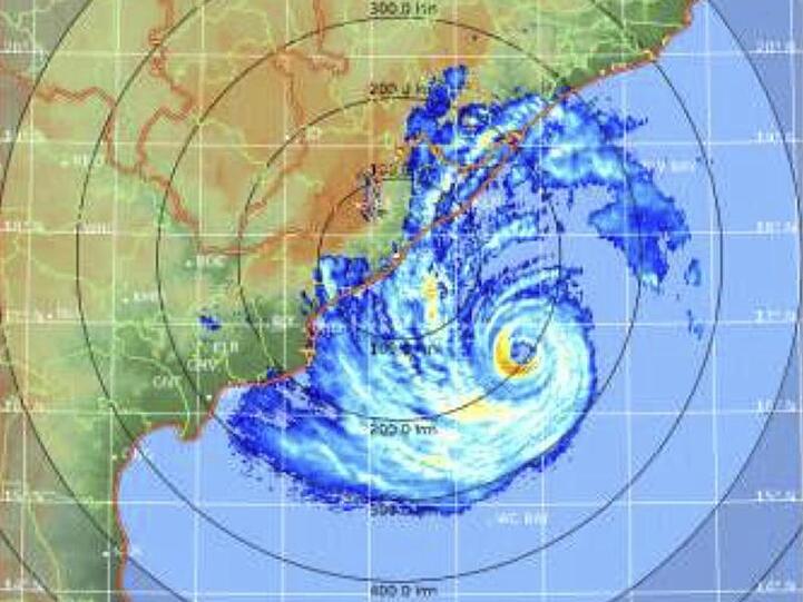 Dieses Satellitenfoto zeigt den Zyklon "Fani" im Golf von Bengalen im Osten Indiens.