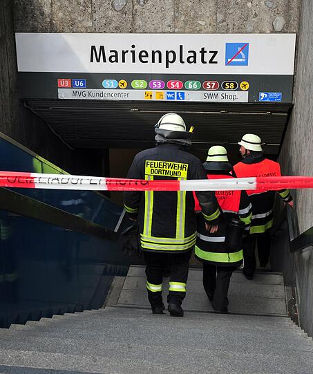 Feuerwehreinsatz am Marienplatz
