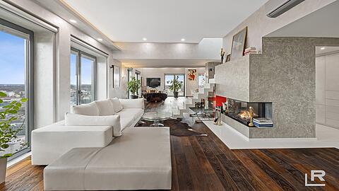 Luxus-Penthouse im 22. und 23. Stock. So soll es in der Maisonette aussehen.
