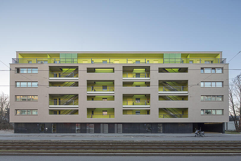 Die 27 Wohnungen in dem Neubau an der Belgradstraße sind seit vergangenem Sommer bewohnt.