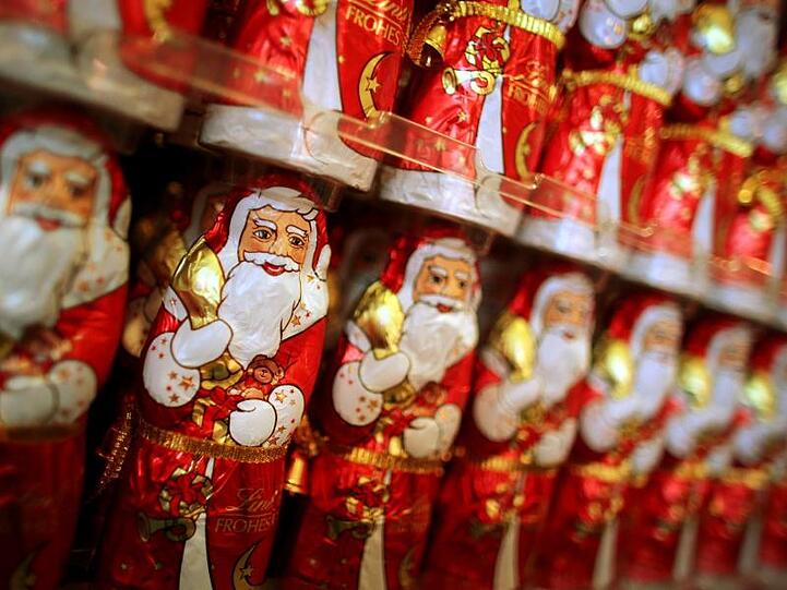 Drei Prozent mehr Schokoladen-Weihnachtsmänner gehen in diesem Jahr in Verkauf und Export.