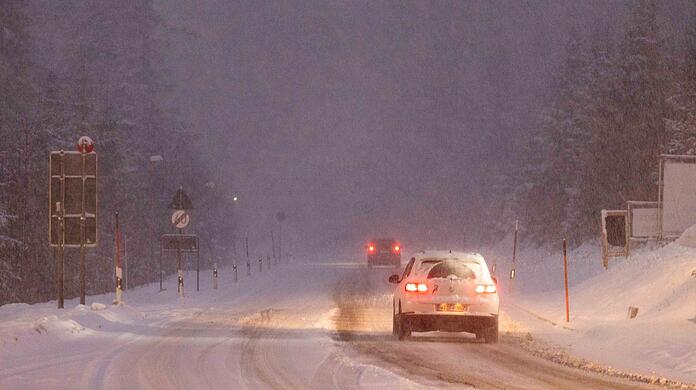 Schneewetter in Deutschland.
