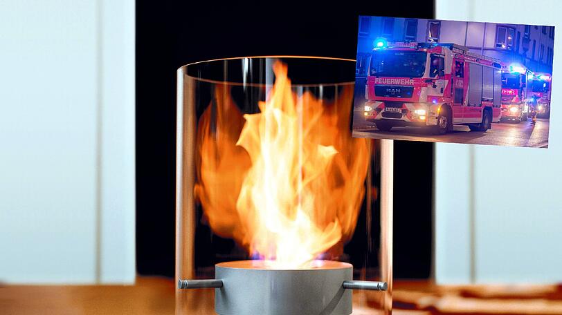 Schauen schön aus, sind aber auch brandgefährlich: Bioethanol-Öfen. Die Feuerwehr warnt vor Fehlern beim Gebrauch.